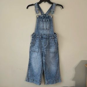 Jordache girls cropped wide leg overalls size M
